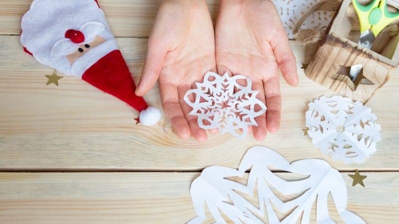 How To Cut Paper Snowflakes With Kids