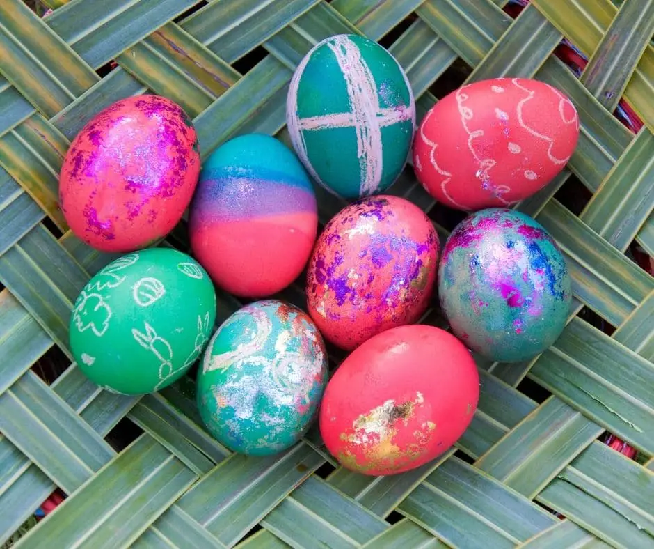 how to make tie dye easter eggs